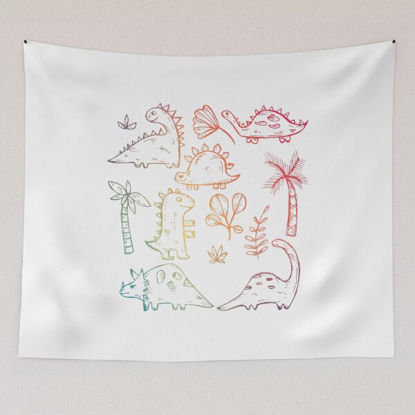 Item preview, Rainbow Dinosaur Cute Kids Pattern designed and sold by Matt Ballinger.