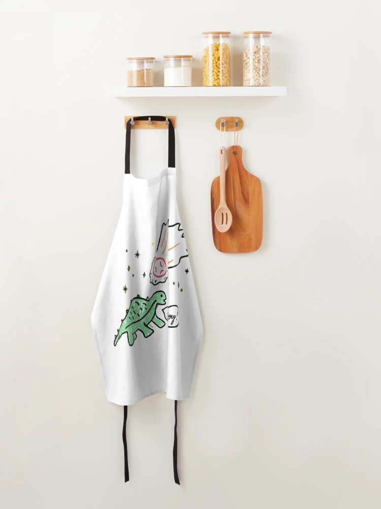 Thumbnail 4 of 6, Apron, "Oh boy!" Dark Humor designed and sold by RedsStickerShop.