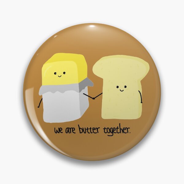 Item preview,  We are butter together - butter and toast designed and sold by asterea-.