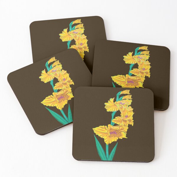 Item preview, Yellow Flame Flower - Yellow Flame Gladiolus designed and sold by HeatherNafeArt.