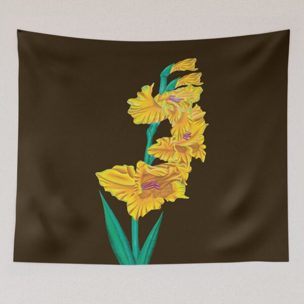 Item preview, Yellow Flame Flower - Yellow Flame Gladiolus designed and sold by HeatherNafeArt.
