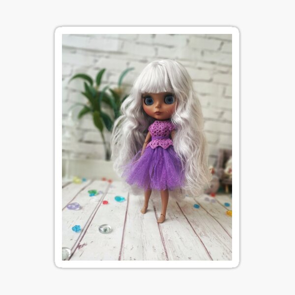 Cactus Desert Blythe Doll Vinyl Holographic Sticker Cactus Desert Blythe Doll Vinyl Holographic Sticker