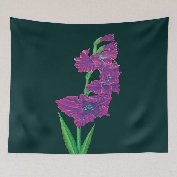 Item preview, Purple Flame Flower - Purple Flame Gladiolus designed and sold by HeatherNafeArt.