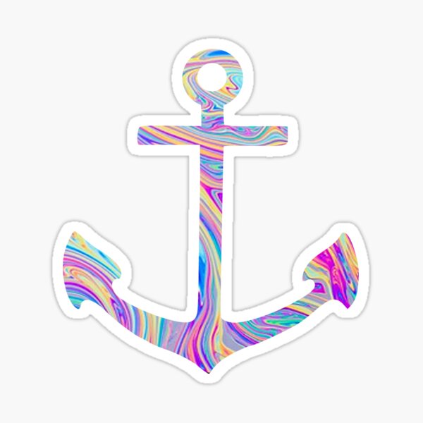 Item preview, Rainbow Swirl Anchor designed and sold by adjsr.