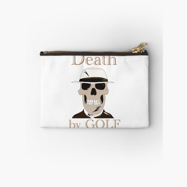 Item preview, Death by Golf Skull Gold Tooth Tee Green Clubs  designed and sold by Midwest-Goods.
