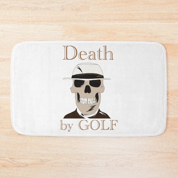 Item preview, Death by Golf Skull Gold Tooth Tee Green Clubs  designed and sold by Midwest-Goods.