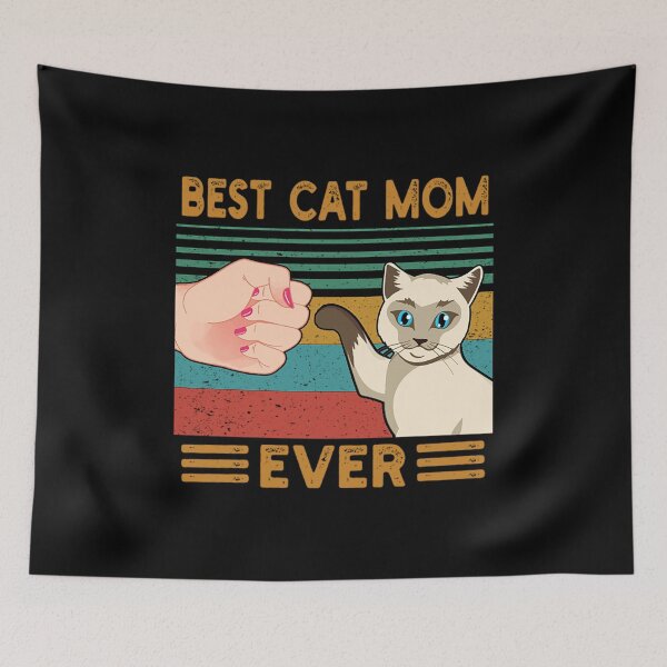 Item preview, Vintage Best Cat Mom Ever Fist Bump Cat Mommy designed and sold by JoeyTrautwein.