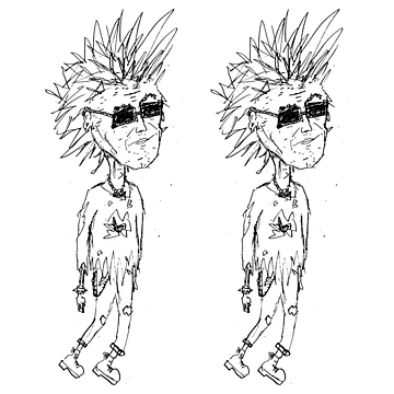 Artwork thumbnail, Mohawk Punk Rocker by NobodysHero