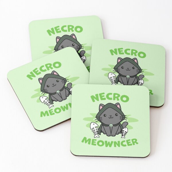 Item preview, Necromeowncer | Necromancer Cat | Fantasy Tabletop RPG designed and sold by Cute N' Nerdy Shop.
