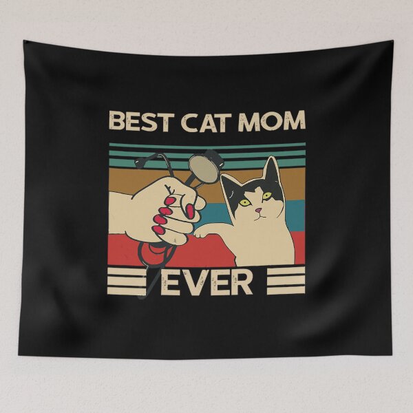 Item preview, Vintage Best Cat Mom Ever CNA Nurse Mothers Gift designed and sold by JoeyTrautwein.