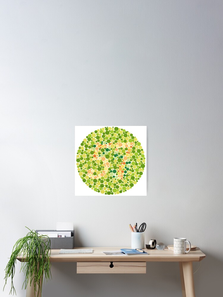 57 - Ishihara Color Test Poster