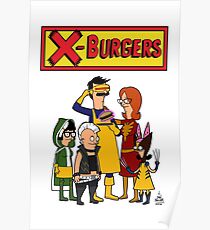 X Burgers Poster