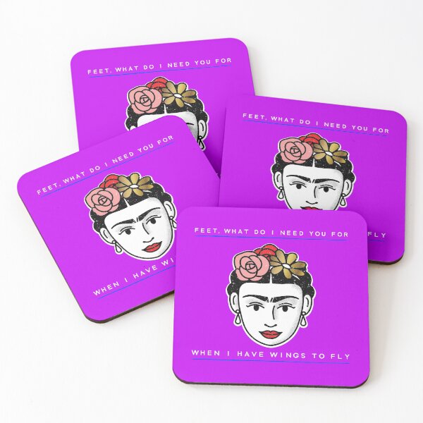 Item preview, Feet what do i need you for when i have wings to fly in Frida Kahlo's words designed and sold by JuanKarlos.