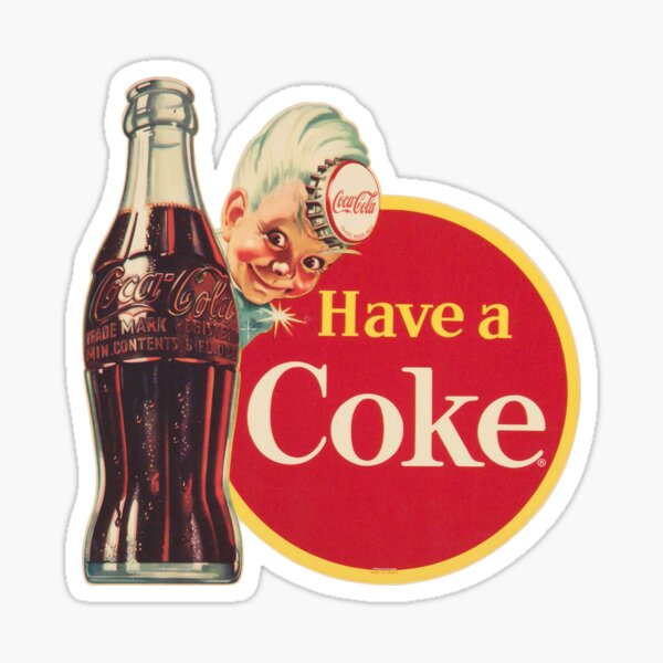 Ten una coca cola Pegatina