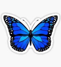 Blue butterfly Sticker