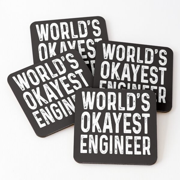 Item preview, World's okayest engineer designed and sold by Majesticoo.