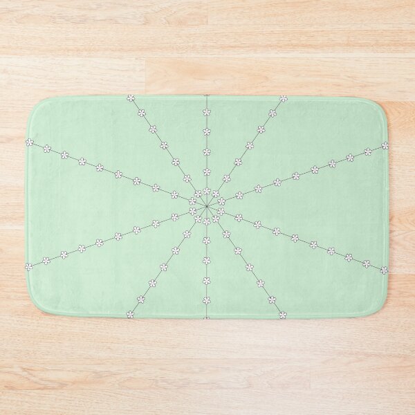 Item preview, Flower Rays Mint Pattern designed and sold by ViewerEqualsPhoton.
