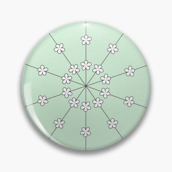 Item preview, Flower Rays Mint Pattern designed and sold by ViewerEqualsPhoton.