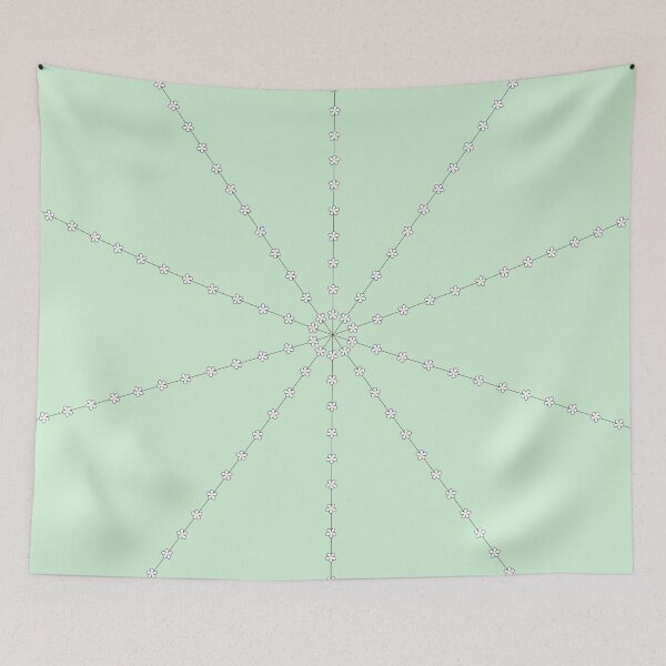 Item preview, Flower Rays Mint Pattern designed and sold by ViewerEqualsPhoton.