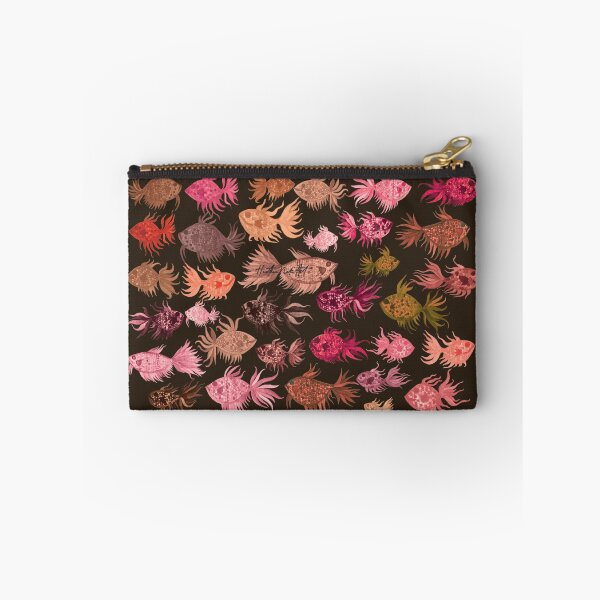 Item preview, Pink and Brown Watercolor Fish Pattern designed and sold by HeatherNafeArt.