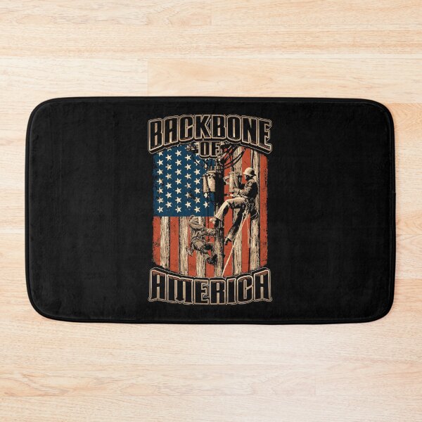 Item preview, American Flag Lineman Backbone Of America Lineman designed and sold by nauglesamatha.