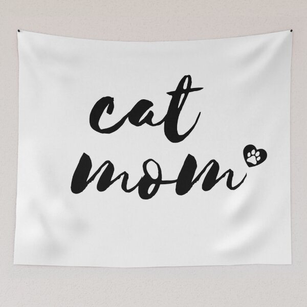 Item preview, Cat mom white/black designed and sold by fluffyfriends.