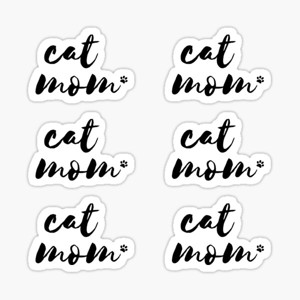 Item preview, Cat mom white/black designed and sold by fluffyfriends.