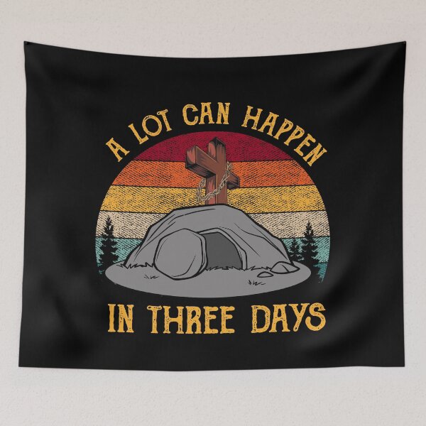 Item preview, A Lot Can Happen In Three Days Christians Bibles Vintage Gift designed and sold by cucai721.