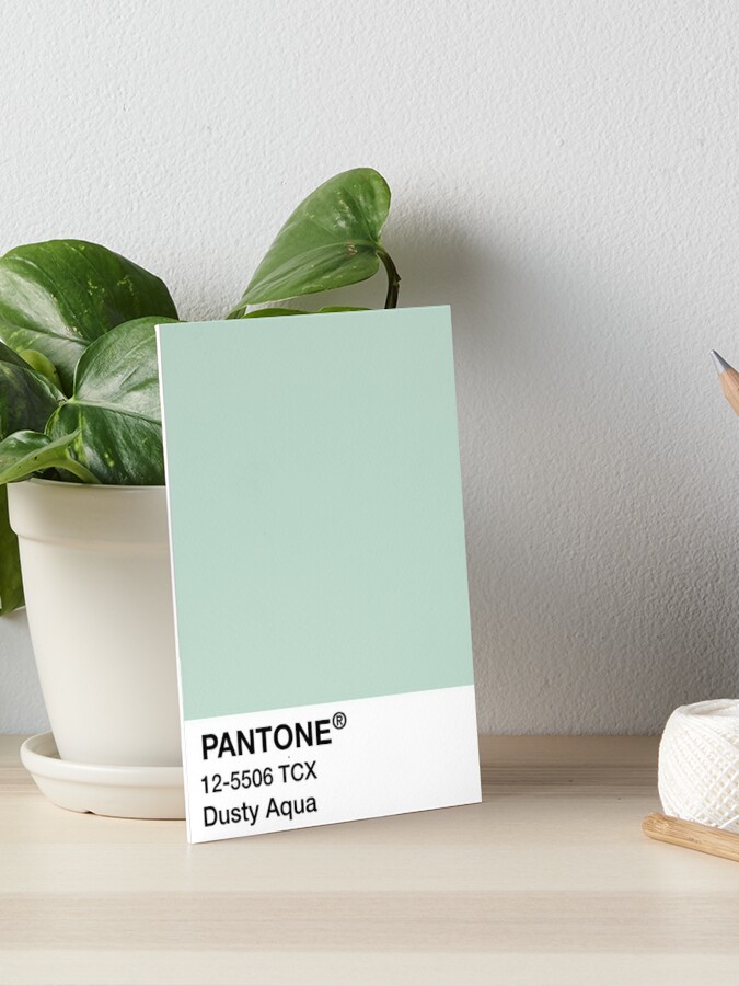 PANTONE Dusty Aqua, Green Art Board Print for Sale by Mushroom-Gorge