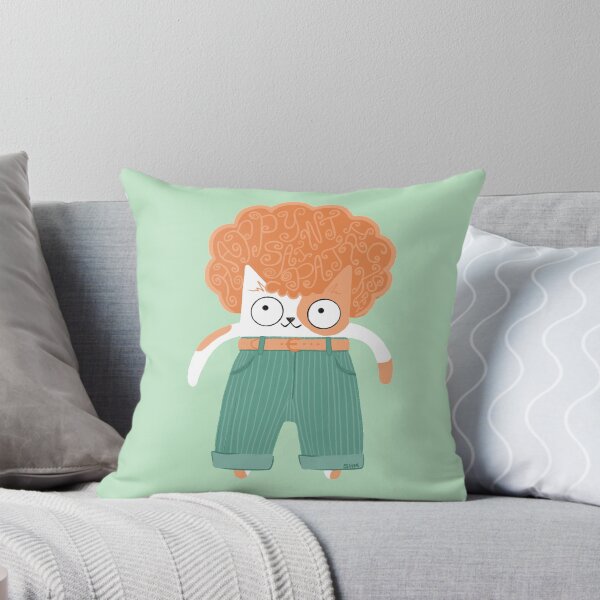 Item preview, Groovy Cat in Lucky Pants - St. Patrick's Day Version designed and sold by SamHoweMeow.