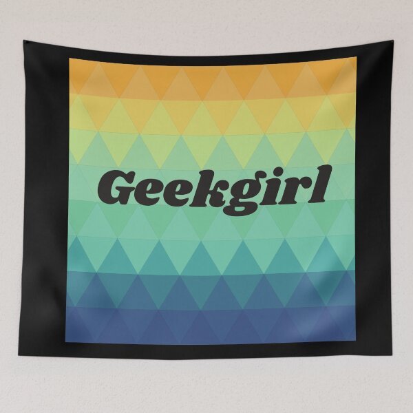 Item preview, Geekgirl geo triangle dream   |  GEEKS RULE THEIR WORLD  designed and sold by Le Plus Three.