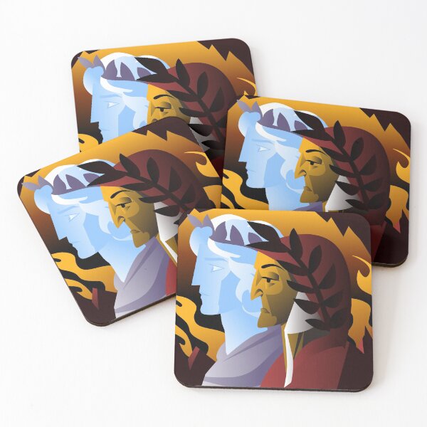 Item preview, great italian poet in hell with greek ghost designed and sold by matintheworld ( delcarmat ).