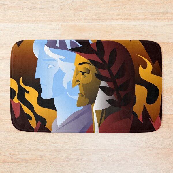Item preview, great italian poet in hell with greek ghost designed and sold by matintheworld ( delcarmat ).