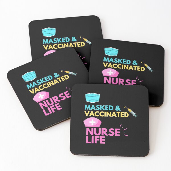 Item preview, Masked And Vaccinated Nurse Life designed and sold by Teelogic.