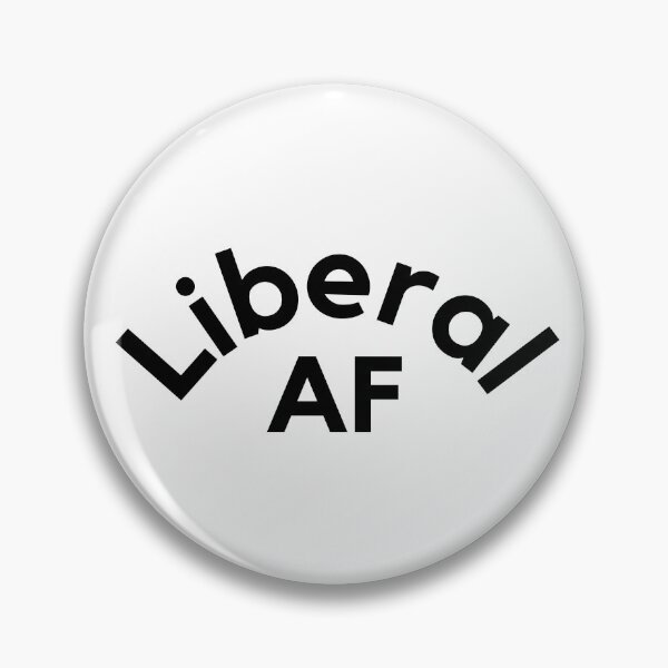 Item preview, Liberal AF - Black Letters designed and sold by SimplyMots.