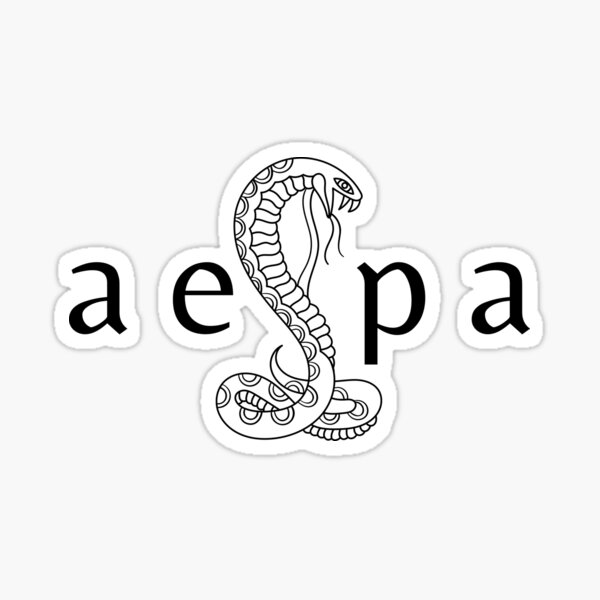 Item preview, Aespa Logo Art Sticky :) designed and sold by inbythin.