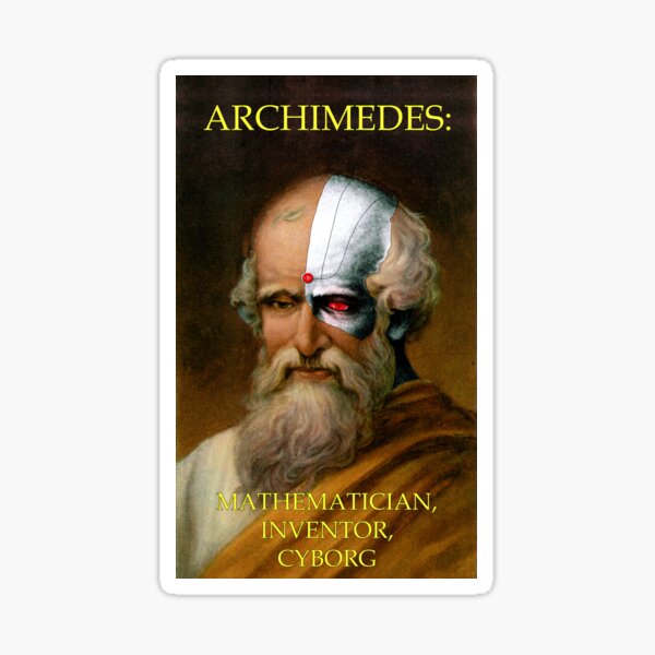 Archimedes Cyborg Sticker