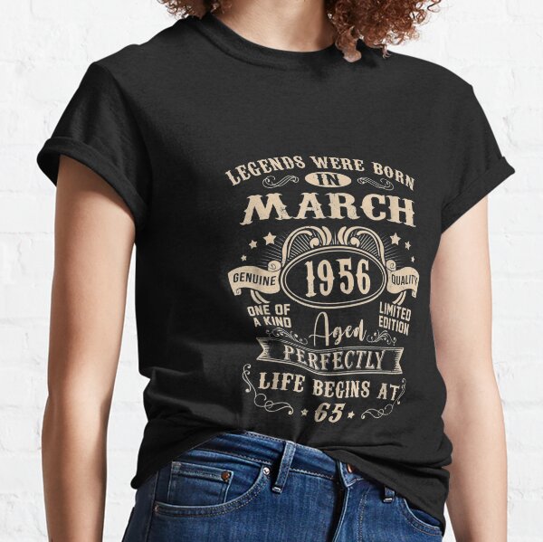 Legend Since March 1956 67 Year Old Vintage' Unisex Baseball T-Shirt