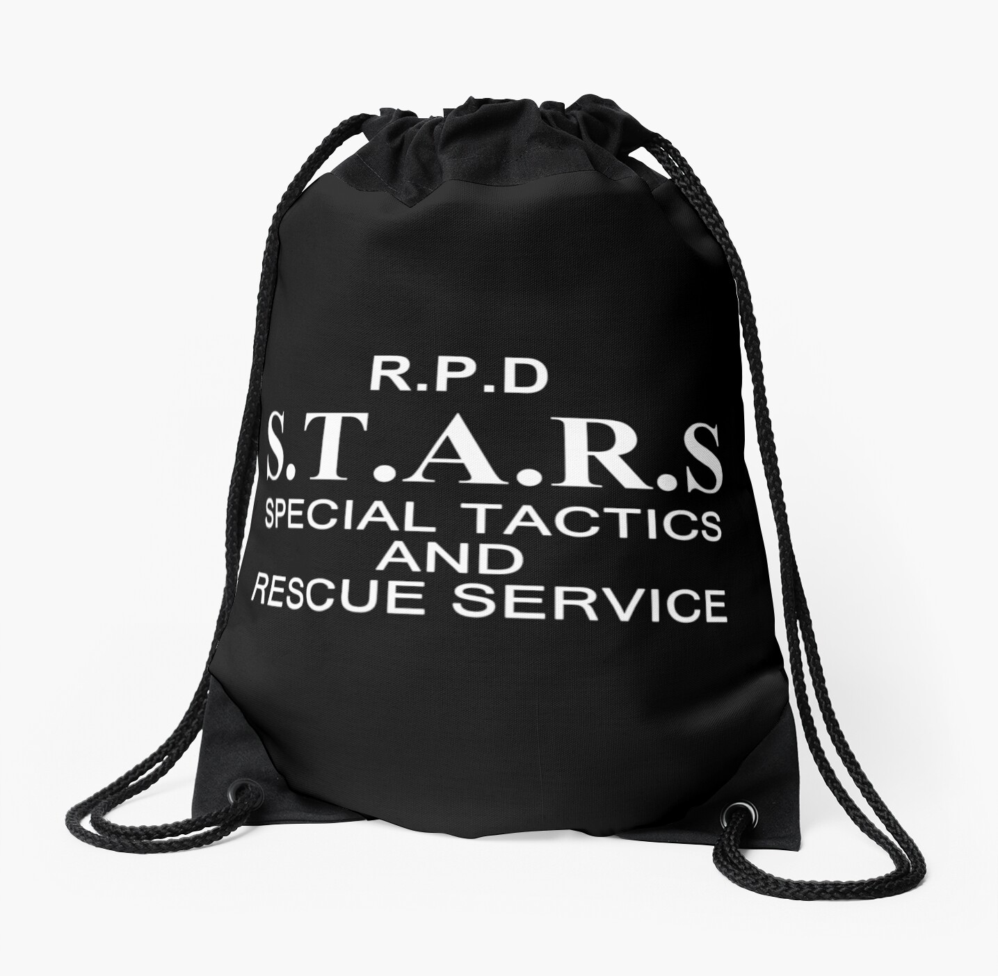 "STARS Resident Evil RPD" Drawstring Bag by berabbit Redbubble