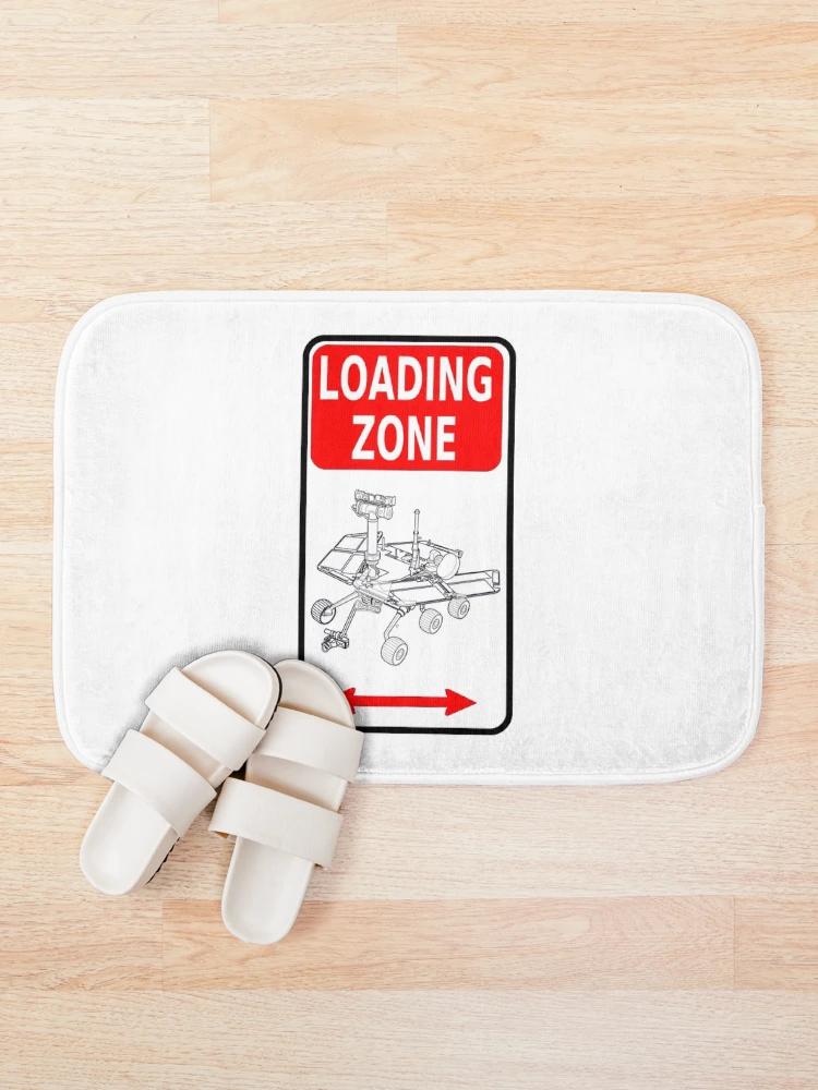 Thumbnail 1 of 6, Bath Mat, Mars Rover Landing Zone designed and sold by InAsianSpaces.