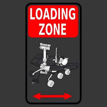Artwork thumbnail, Mars Rover Landing Zone by InAsianSpaces