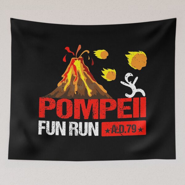 Item preview, Pompeii Fun Run 79 AD Retro Vintage T-Shirt designed and sold by thuba257.