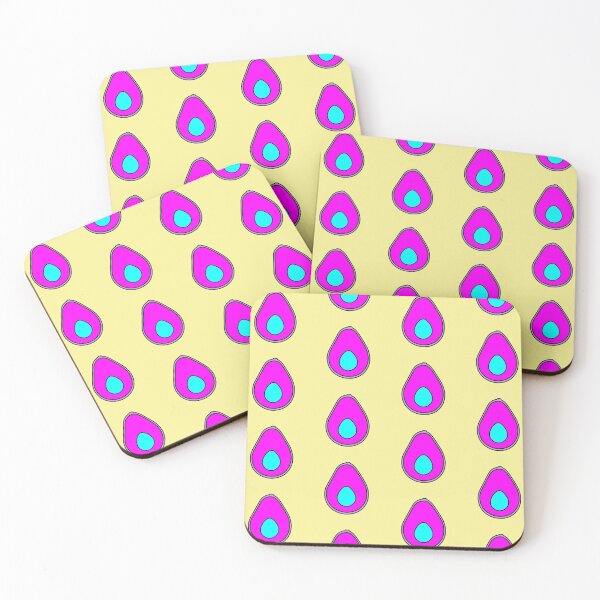 Item preview, Yellow Avocado Avo Pink Lavender Blue Hot Veg Vegan Food Foodie Fat Keto Bomb designed and sold by mariesmunchies.