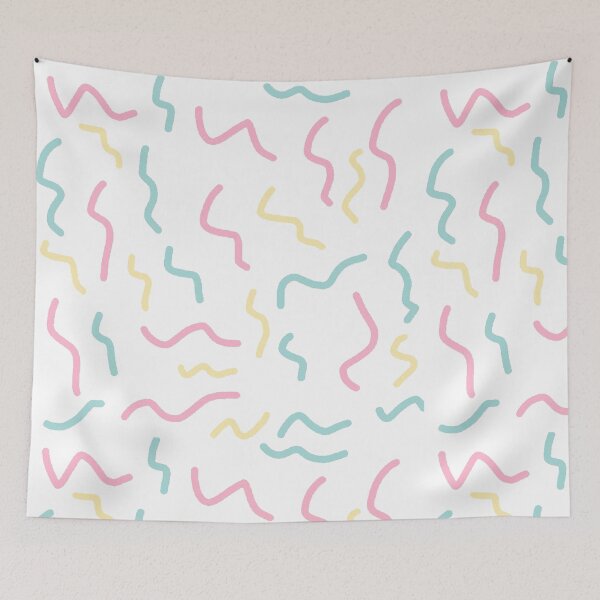 Item preview, Garabatos pastel arcoíris designed and sold by emiface.