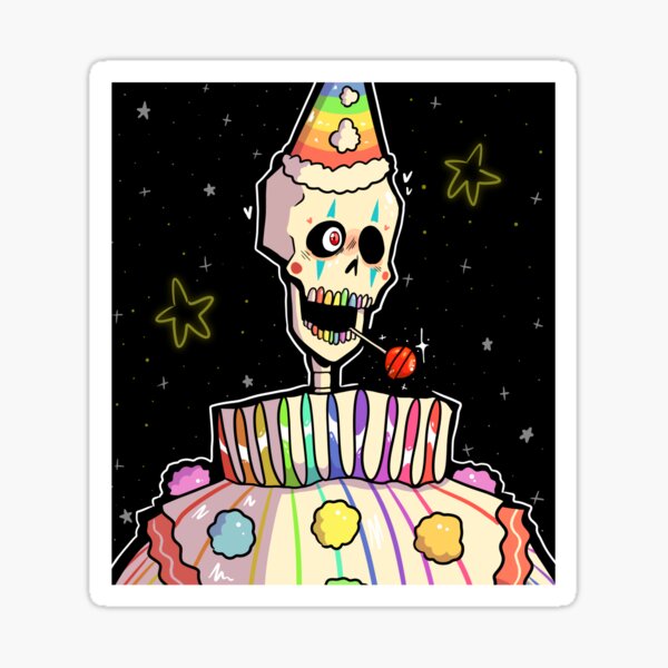 Rainbow Skeleton Sticker