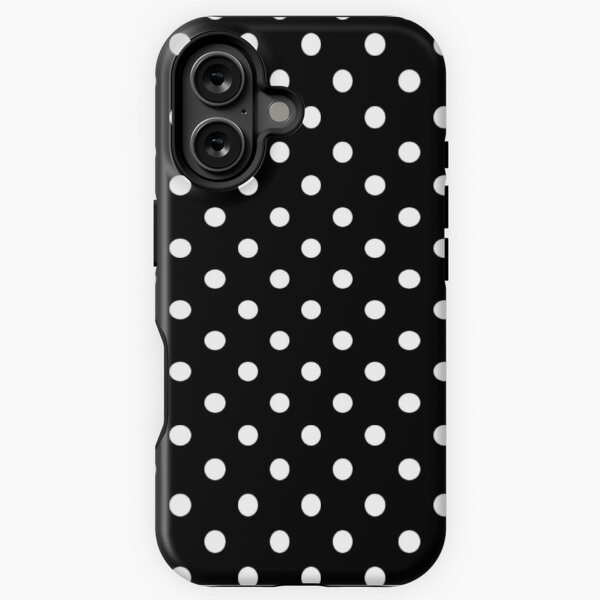 Item preview, White Poka Dots with Black Background  designed and sold by KirstenJRenfroe.