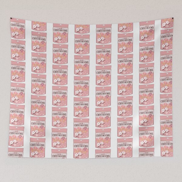 Item preview, cute asian snack sakura chocorooms designed and sold by LyanStudio.