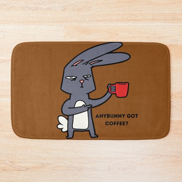 Item preview, ANYBUNNY GOT COFFEE? Cute Easter Gift designed and sold by Zeberdee Designs.
