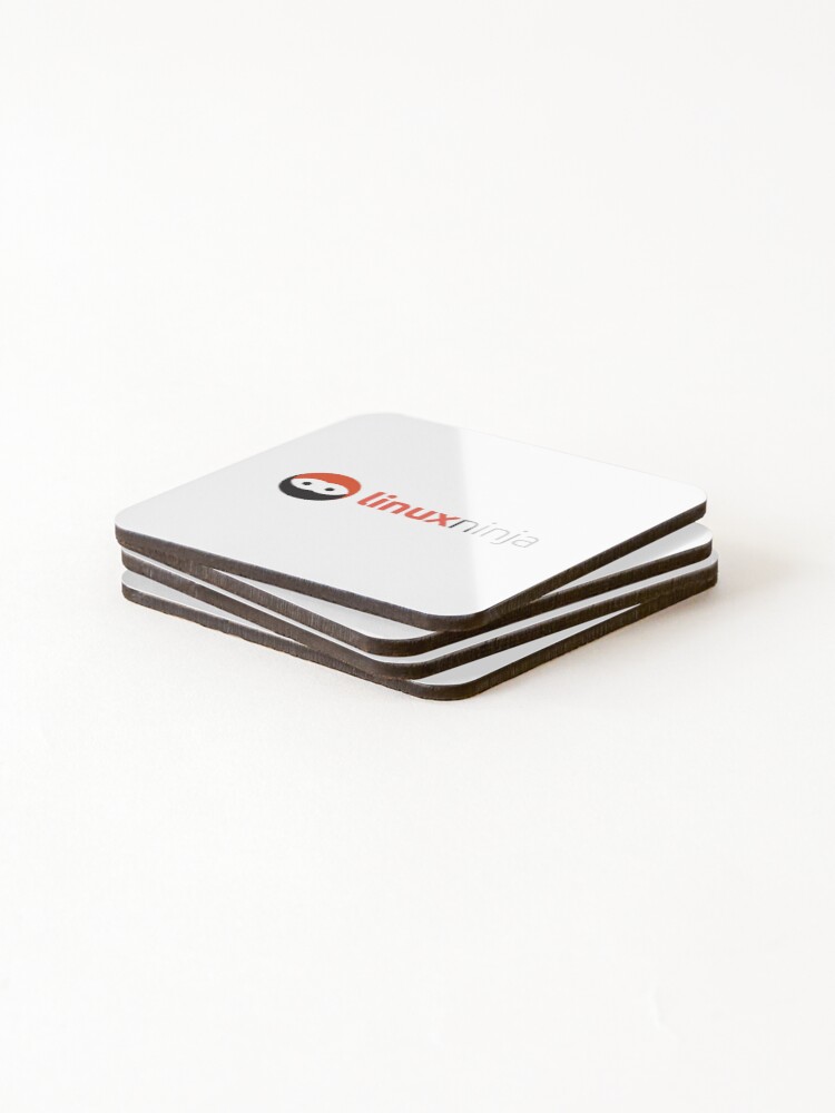 Thumbnail 4 of 5, Coasters (Set of 4), Linux Ninja designed and sold by Tech-e-Tees.