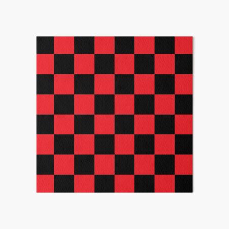 Black and red clearance checkerboard